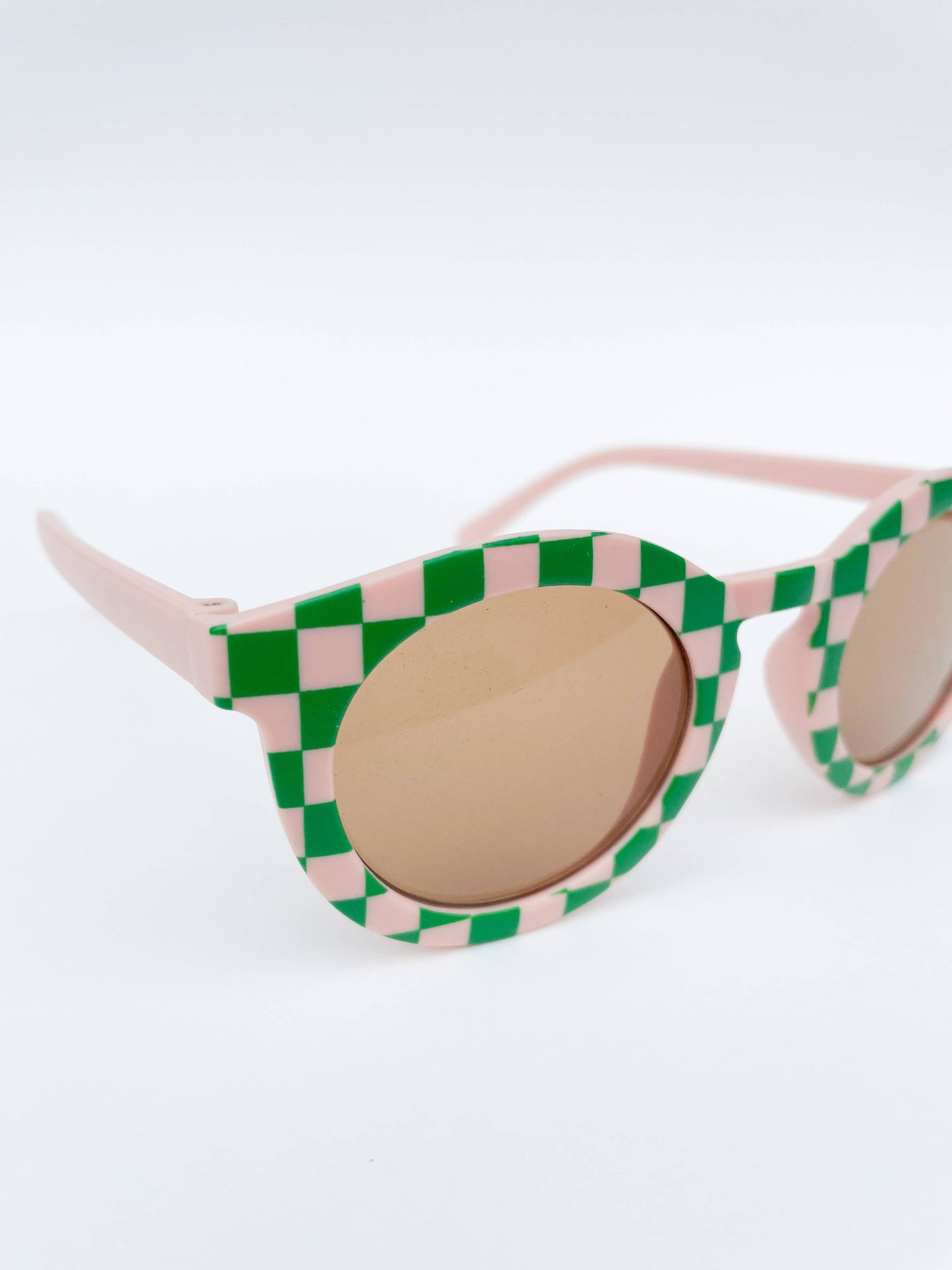 Check Me Out Blush & Green  Kids Toddler Sunglasses