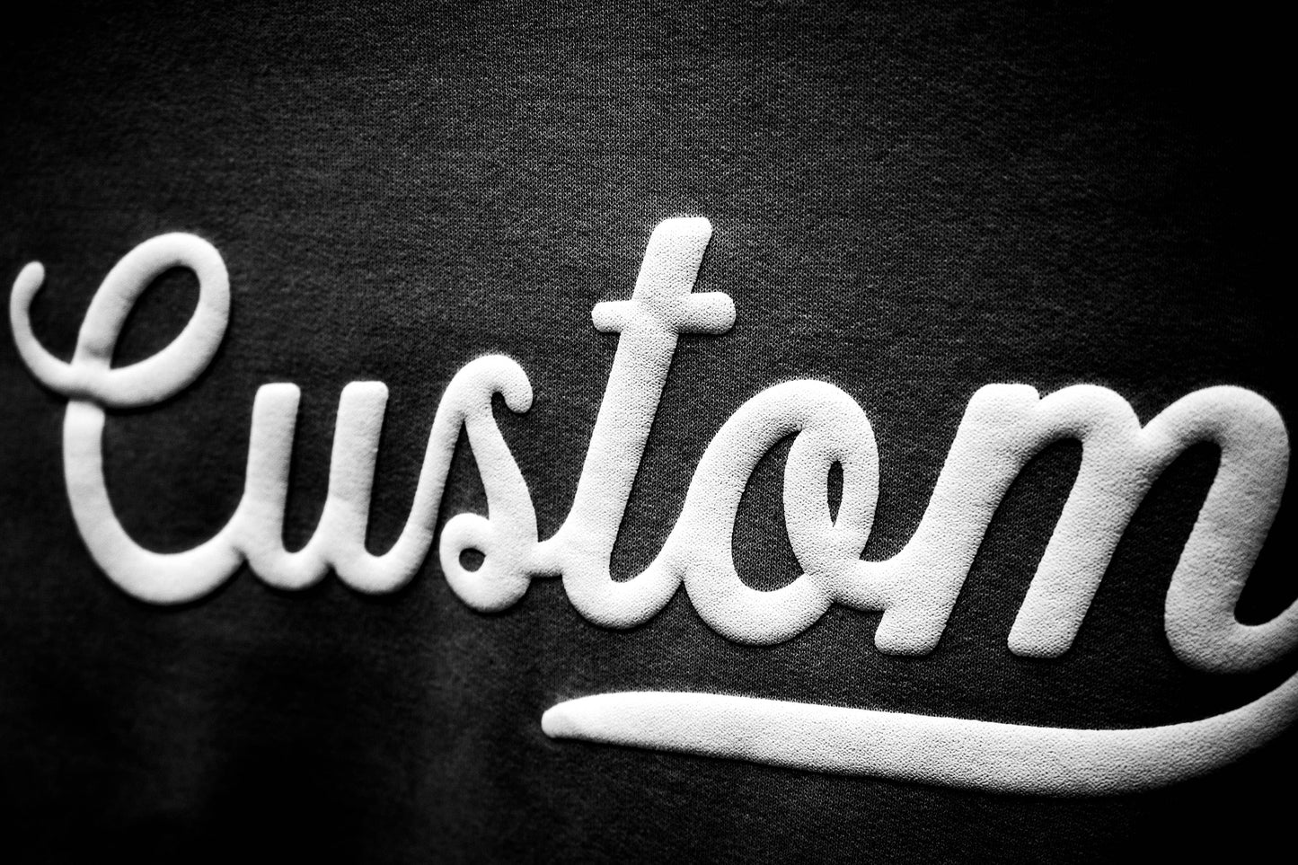 CUSTOM Small Business Embossed Puff Print Unisex Sweatshirt