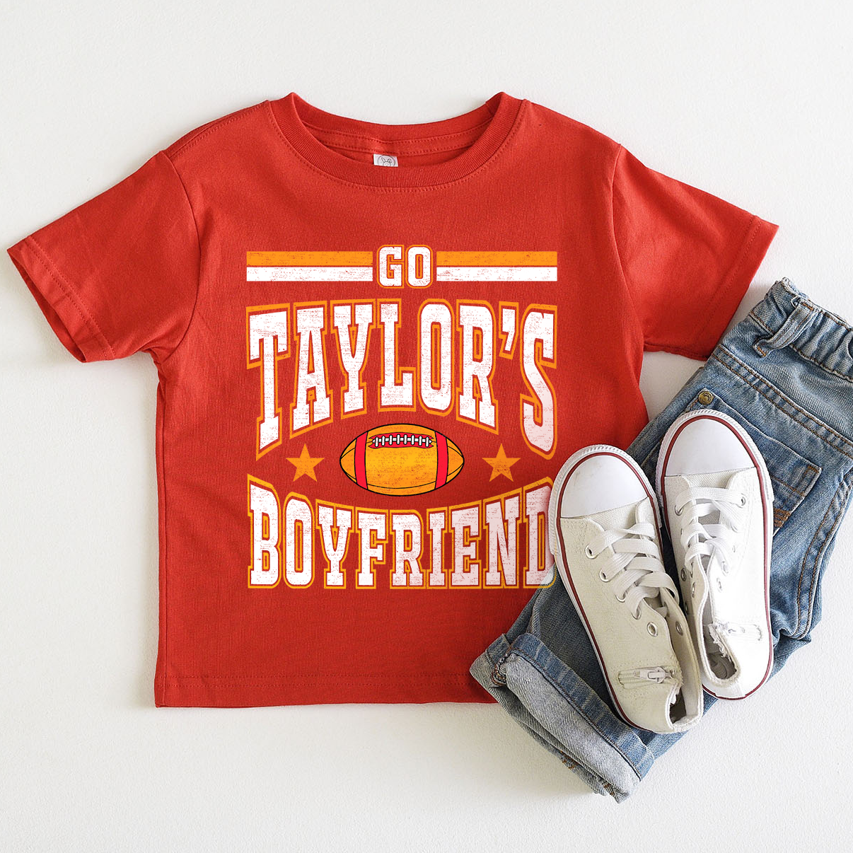 Go Taylor's Boyfriend (Toddler & Kids): Red / 5T / Crewneck