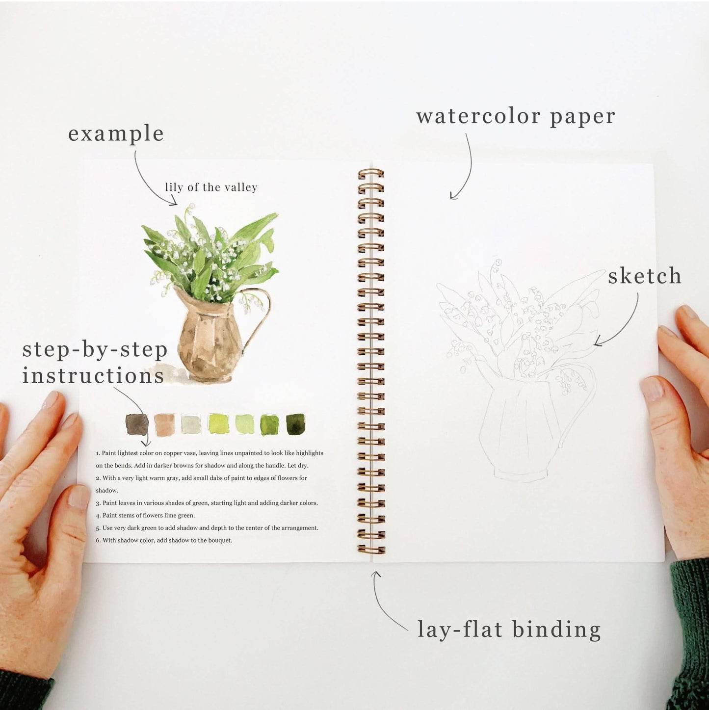 Bouquets Watercolor Book