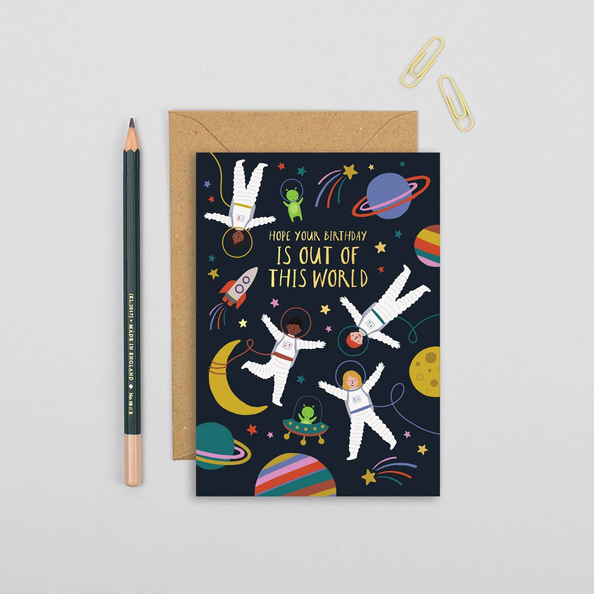 Space Bday Card