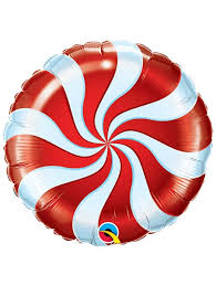 Christmas Candy - 18" Round Mylar