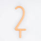 Slim Number Candle #2