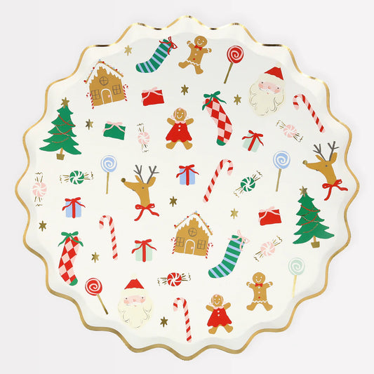 Jolly Xmas Dinner Plates