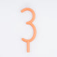 Slim Number Candle #3