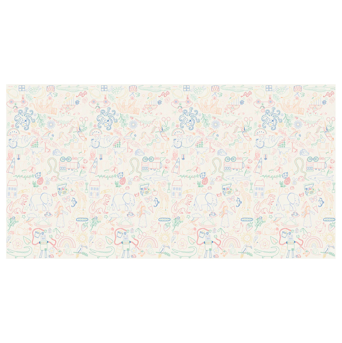 Color In Activity Tablecloth