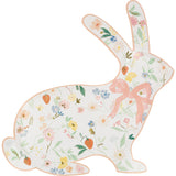 Floral Bunny Shaped Plate