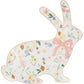 Floral Bunny Shaped Plate