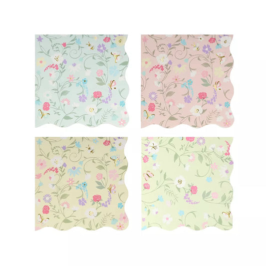 Laduree Paris floral Small Napkins