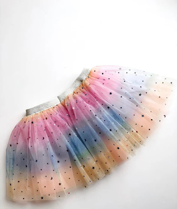 Rainbow Ombre Tutu w/Stars