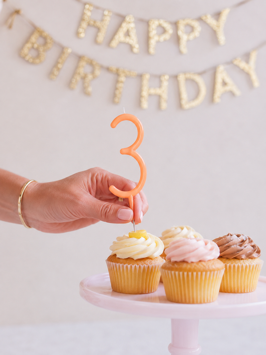 Slim Number Candle #3