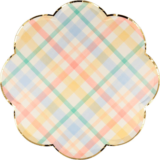 Pastel Plaid Plate