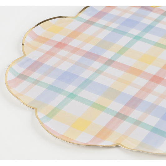 Pastel Plaid Plate