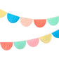 Rainbow Tissue Paper Scallop Garlands