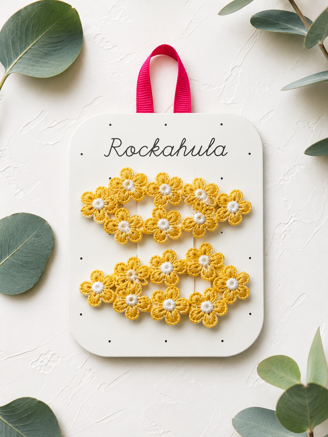 Crochet Flower Clips