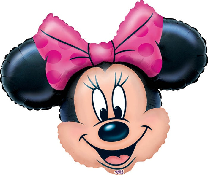 Helium Foil Balloon- 27" Minnie Mouse Head