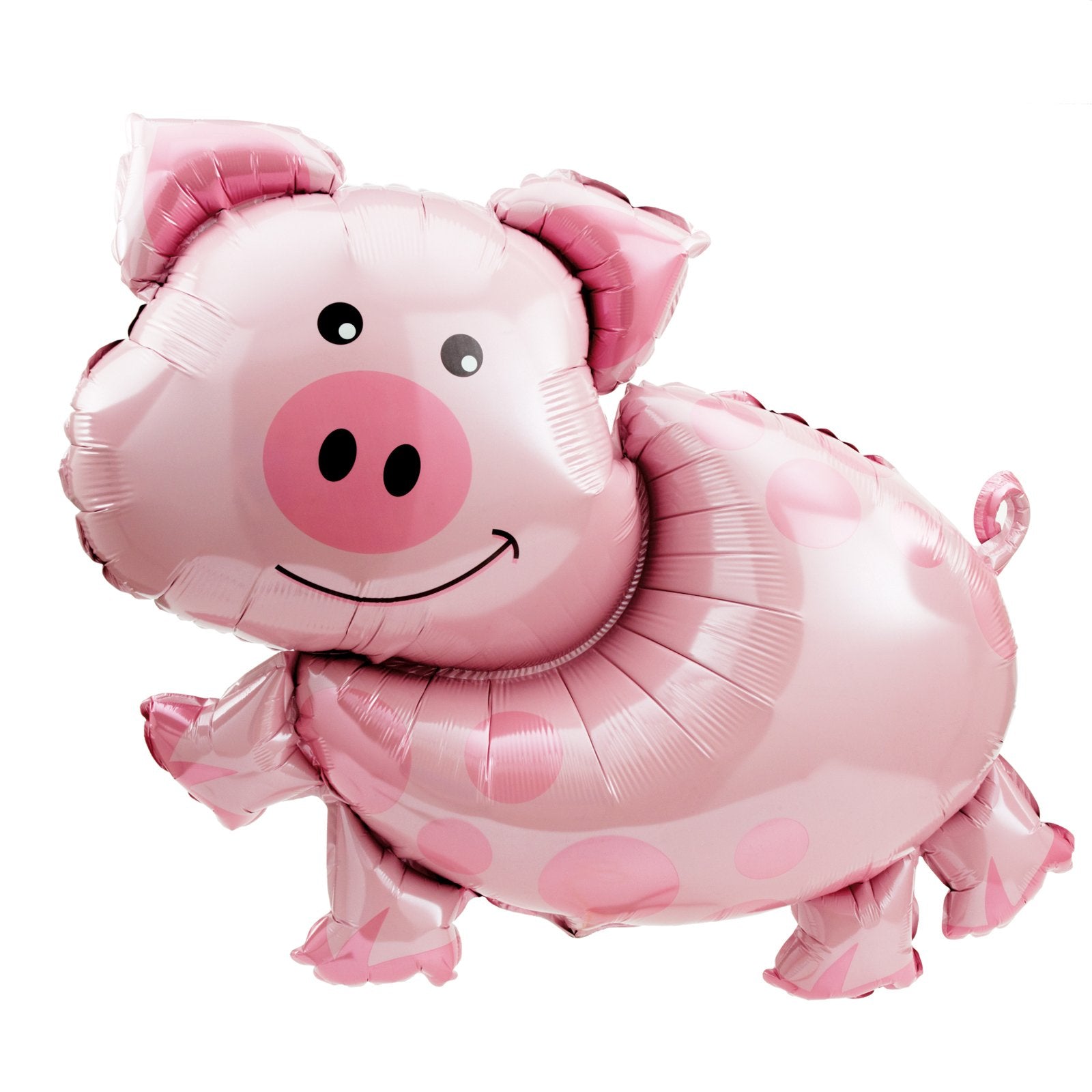 Helium Foil Balloon- 35" Farm Animal Pig