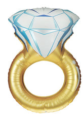 Helium Foil Balloon- 37" Diamond Ring