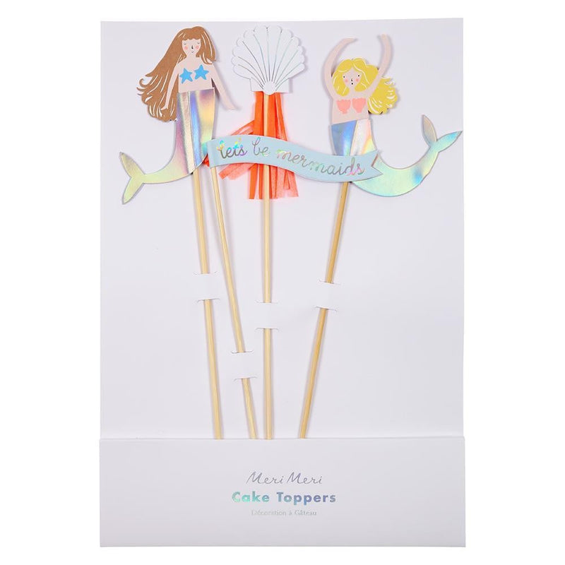 Let's Be Mermaids Cake Toppers - Waterlemon Kids - Cake Topper 