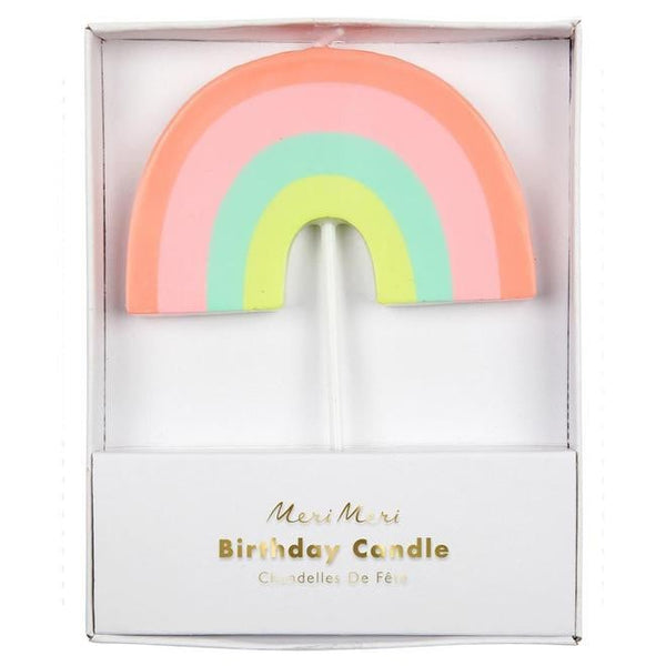 Rainbow Birthday Candle