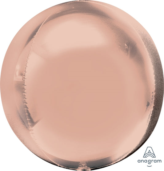 Helium Foil Balloon- 21" Rose Gold Orbz