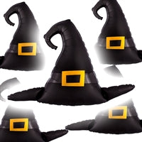 Helium Foil Balloon- 39" Black Witch Hat