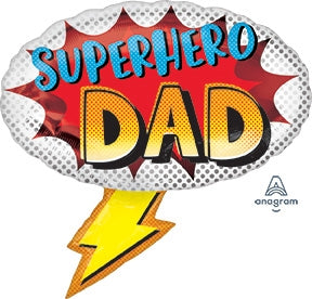 Helium Foil Balloon- 27" Superhero Dad