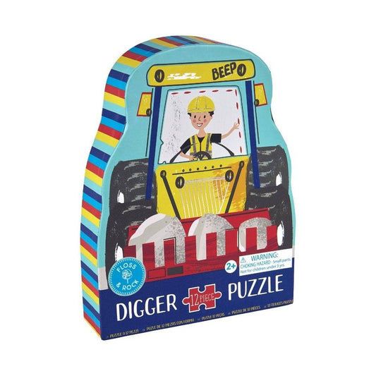 Digger 12pc Shaped Jigsaw with Shaped Box