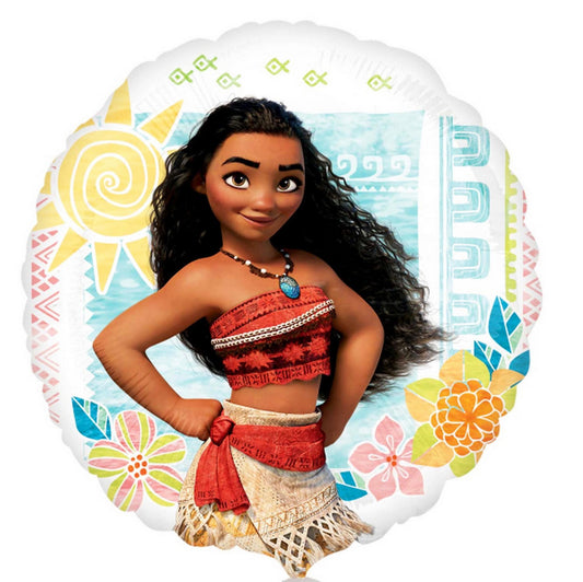 Helium Foil Balloon- 18" Moana Round