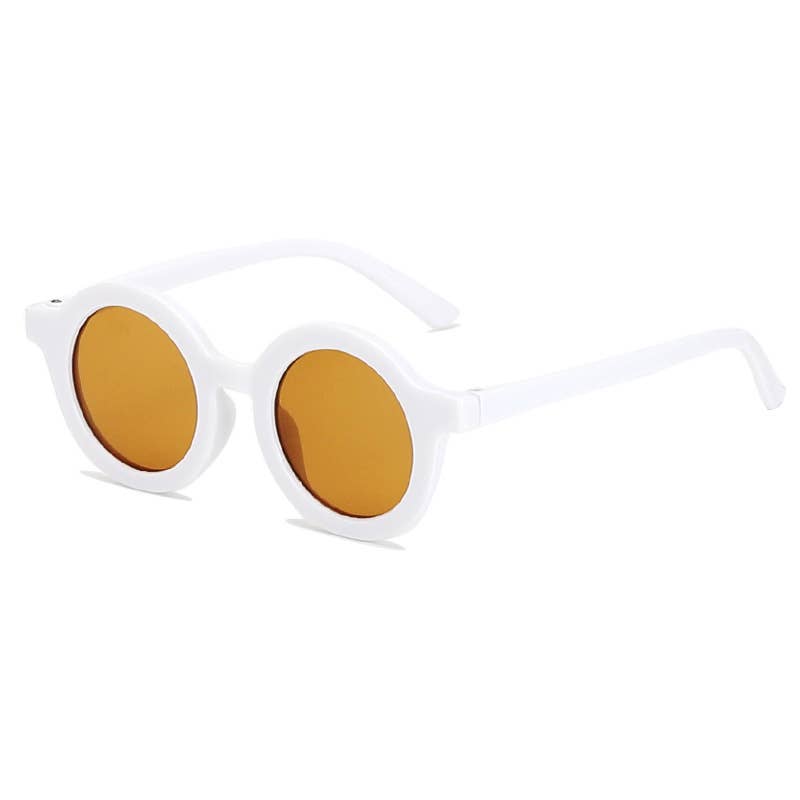Kids Sunglasses- Retro WHITE