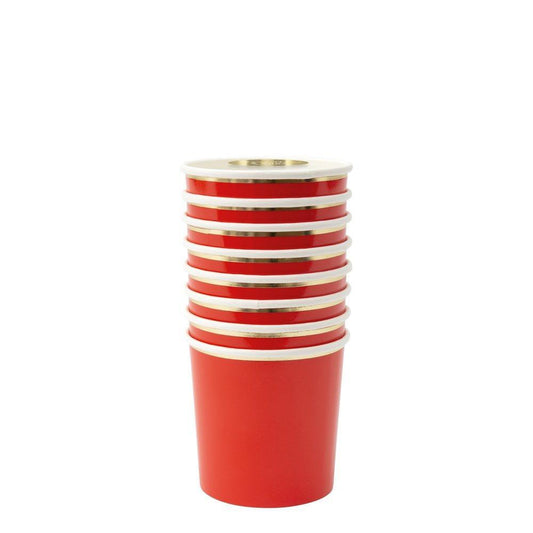 Meri Meri-Red Tumbler Cups