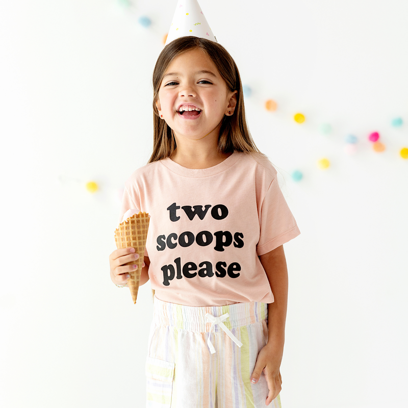 Two Scoops Please Ice Cream Toddler and Youth Summer Shirt
