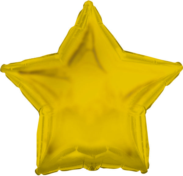 Helium Foil Balloon- 18" Gold Star