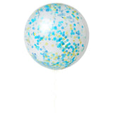 Latex Balloon- Meri Meri- Blue Giant Confetti Balloon Kit
