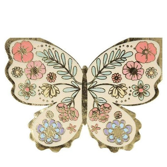 Floral Butterfly Napkins