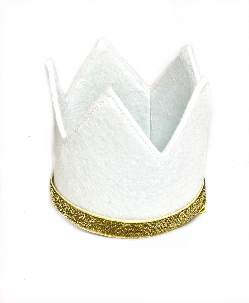 Party Crown- White and Gold