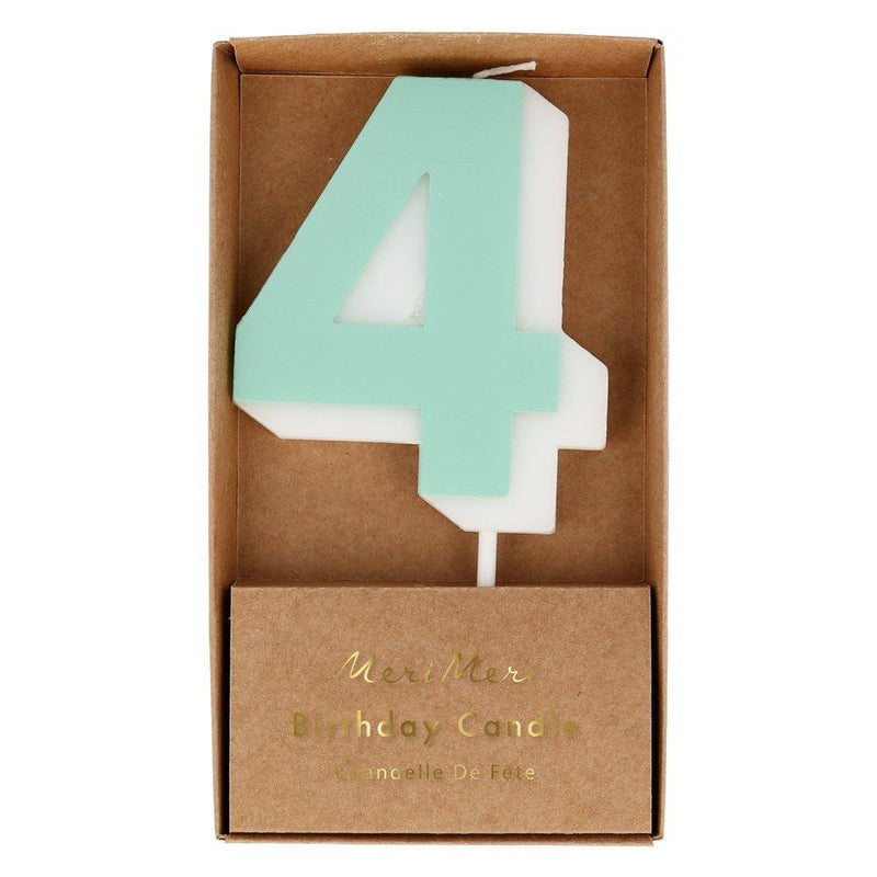 Number 4 -Birthday Candle