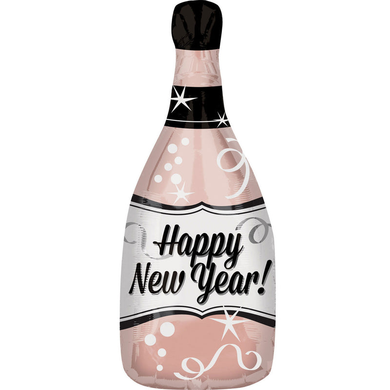 Helium Foil Balloon- Bubbly "Happy New Year" Bottle