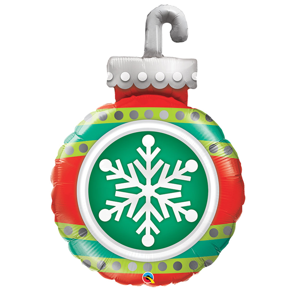 Helium Foil Balloon- 35" Snowflake Ornament