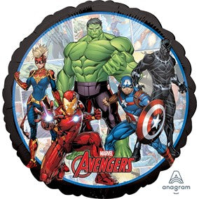 Helium Foil Balloon- 18" Avengers Marvel Powers Unite