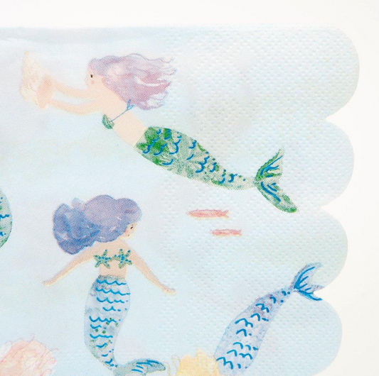 Meri Meri-Mermaids Swimming Napkins