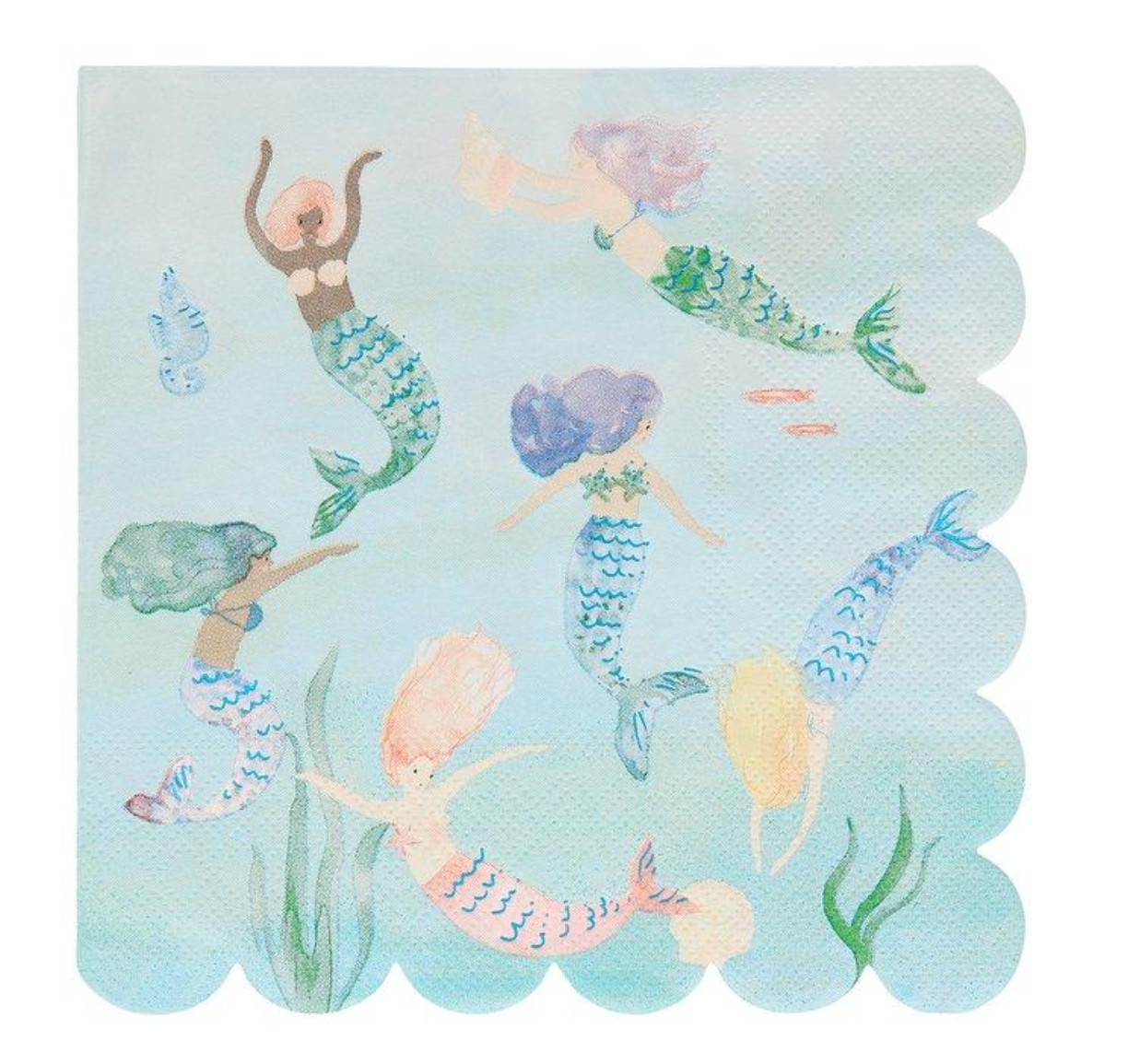 Meri Meri-Mermaids Swimming Napkins