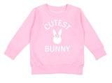 Cutest Bunny Sweatshirt- Pink