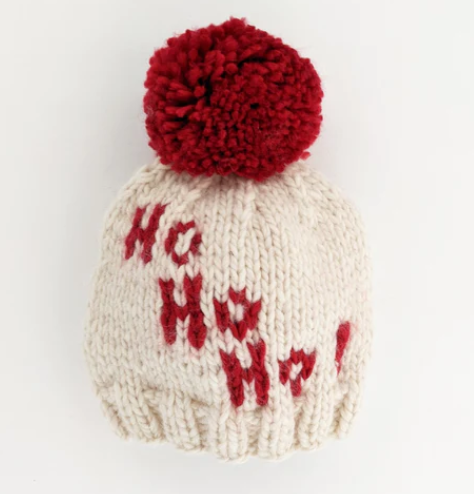 Ho Ho Ho! Hand Knit Beanie Hat