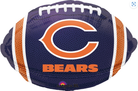 Helium Foil Balloon- 18" Chicago Bears Football