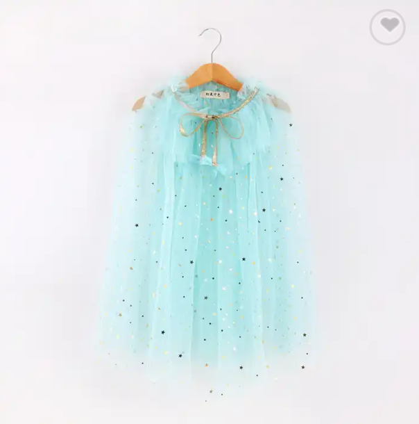 Girls Glitter Capes - various colors