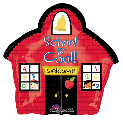 Foil Balloon- 20" Junior Shape School House Balloon