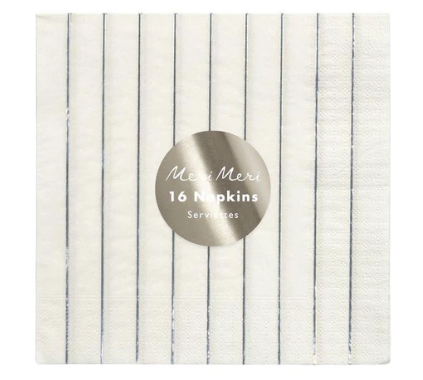 Meri Meri-Silver Striped Napkin