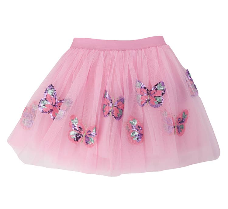 Pink Sequin Butterfly Tutu: 2-6 year