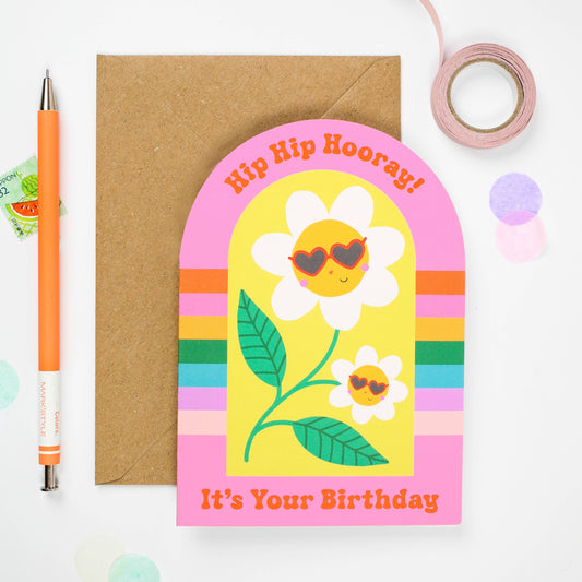 Flower Power Bday Card